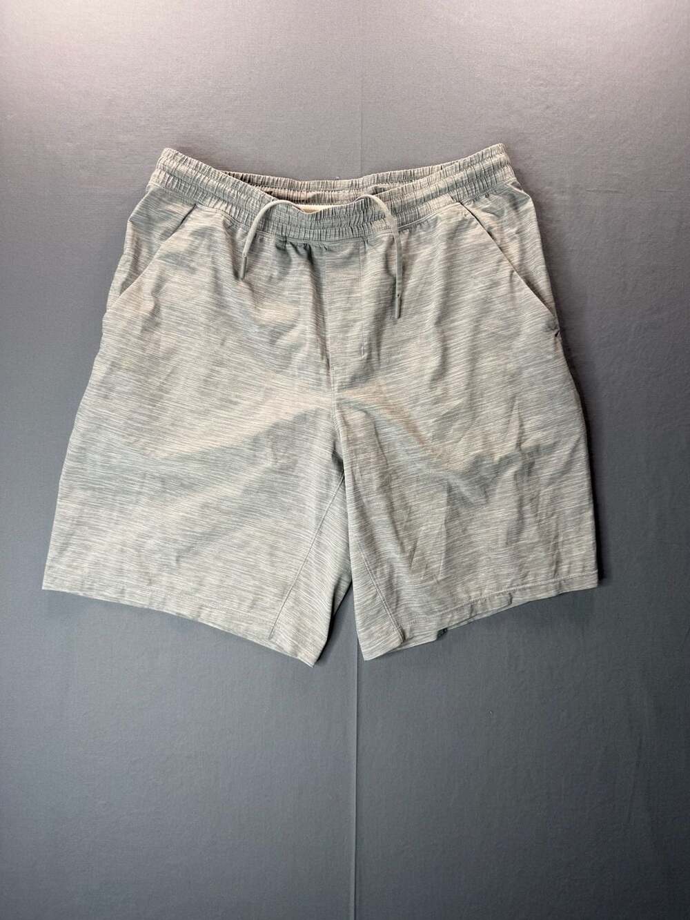 Lululemon Pace Breaker Short Size L Grey Marled Athletic Running Lined